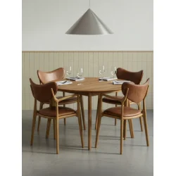  Ro Collection Salon rundt spisebord med udtr�k�(Inkl. 2 till�gsplader) 