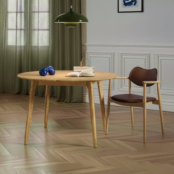  Ro Collection Salon rundt spisebord med udtr�k�(Inkl. 2 till�gsplader) 