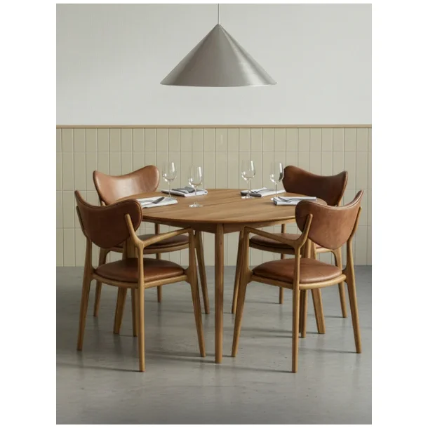  Ro Collection Salon rundt spisebord med udtr�k�(Inkl. 2 till�gsplader) 