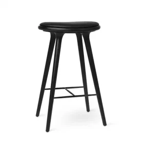 Mater High Stool Sort bejdset eg 74cm
