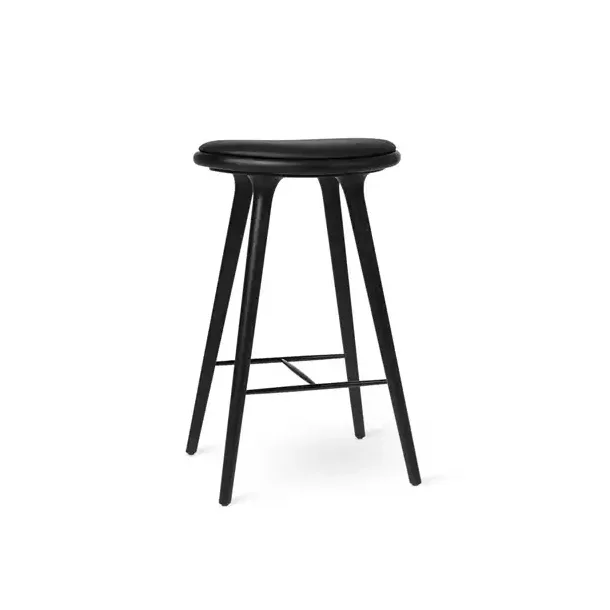 Mater High Stool Sort bejdset eg 74cm