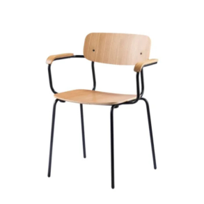 FDB M�bler J183 Holmen Stabelstol m. arml�n St�l Eg