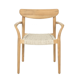 NARA spisebordsstol i teak m. flet 
