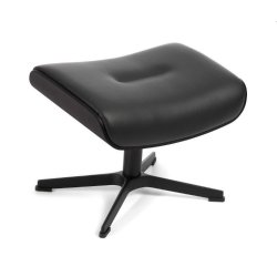 Conform Timeout stol med fodskammel Black edition