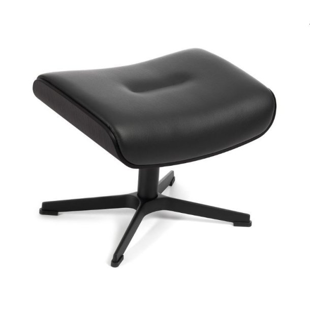 Conform Timeout stol med fodskammel Black edition