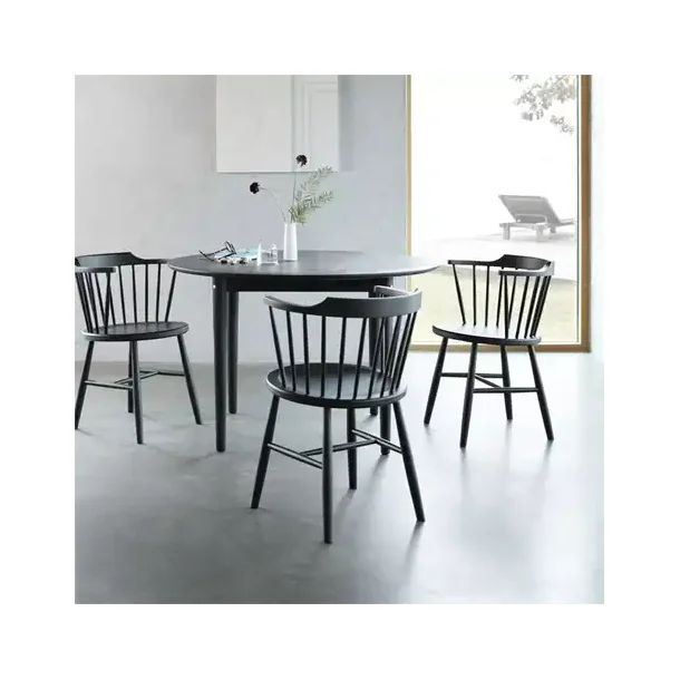 C62 - Bjrk - Spisebord Eg massiv,Sort,Bejdset olie,Massiv Eg ,Sort ,Bejds