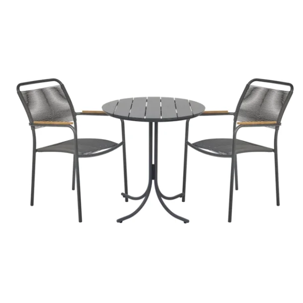 Mandalay Pure &amp; Verona Teak Caf�s�t �67 - Antracit