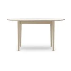 Andersen Furniture Rundt spisebord (Model 290) i massiv eg med udtrk, 110 cm i diameter