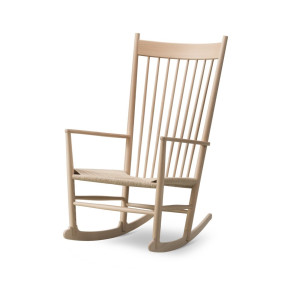 Fredericia furniture J16 Gyngestol af Hans J. Wegner, s�bebehandlet eg og naturflet