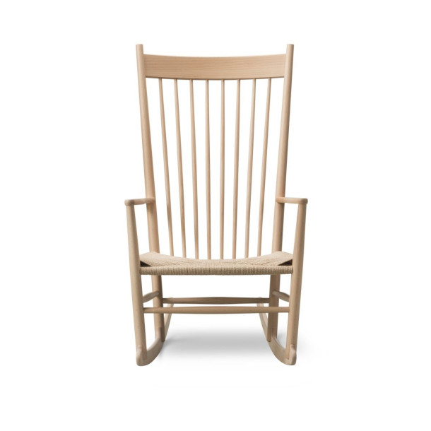 Fredericia furniture J16 Gyngestol af Hans J. Wegner, s�bebehandlet eg og naturflet