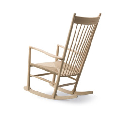 Fredericia furniture J16 Gyngestol af Hans J. Wegner, s�bebehandlet eg og naturflet