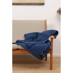 S.N.S Herning HAVEN blanket, faded blue melange