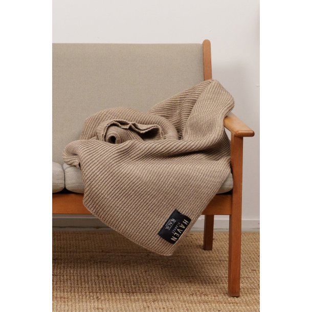 S.N.S Herning HAVEN blanket, caramel latt� melange