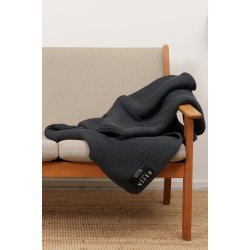 S.N.S Herning HAVEN blanket, blind anthracite grey