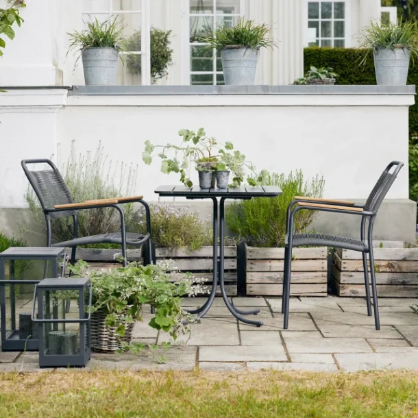 Mandalay Pure &amp; Verona Teak Caf�s�t L67 -  Antracit