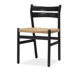 Bernstorffsminde BM1 stol sortlakeret eg Af Brge Mogensen