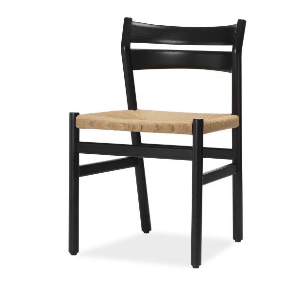 Bernstorffsminde BM1 stol sortlakeret eg Af Brge Mogensen