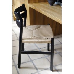 Bernstorffsminde BM1 stol sortlakeret eg Af Brge Mogensen