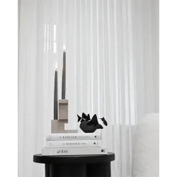 101 Copehagen Brick Candle Holder, Tall - Limestone