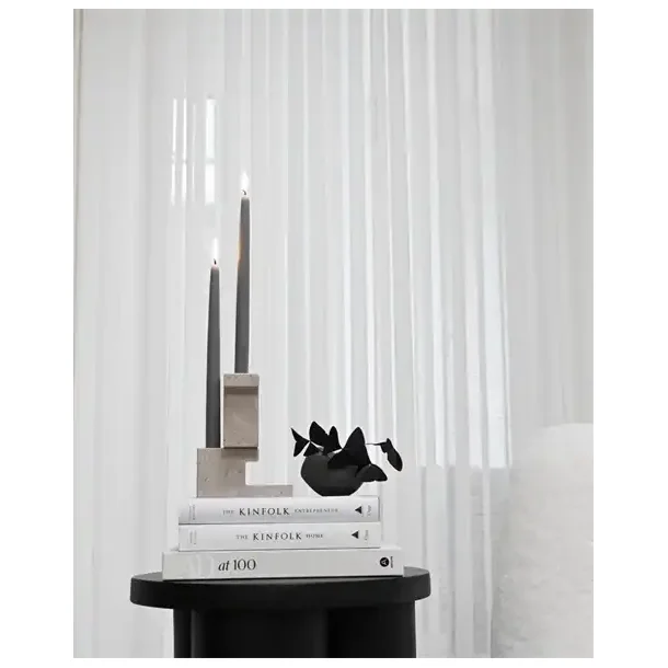 101 Copehagen Brick Candle Holder, Tall - Limestone