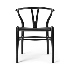 Carl Hansen & S�n CH24P Y-stolen af Hans J. Wegner, sort eg m. Thor 301 l�ders�de