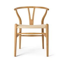 Carl Hansen &amp; S�n CH24P Y-stolen af Hans J. Wegner, olieret eg m. l�ders�de