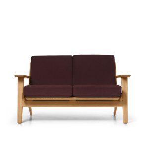 Carl Hansen & Sn CH292 2 pers. sofa, eg olie af Hans J Wegner