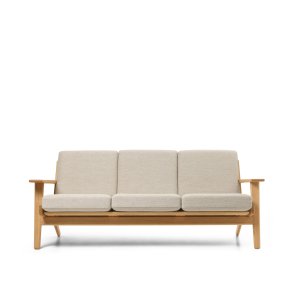 Carl Hansen & Sn CH293 3 pers. sofa, eg olie af Hans J Wegner