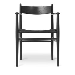 Carl Hansen &amp; S�n CH37 spisebordsstol med arml�n designet af Hans J. Wegner
