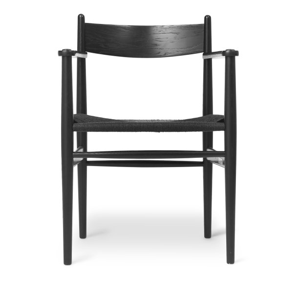 Carl Hansen &amp; S�n CH37 spisebordsstol med arml�n designet af Hans J. Wegner
