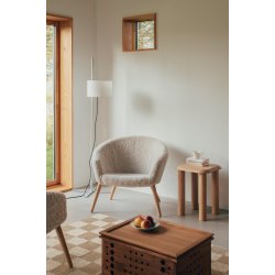 Fredericia Furniture Ditzel Lounge Chair Lammeskind af Nanna Ditzel