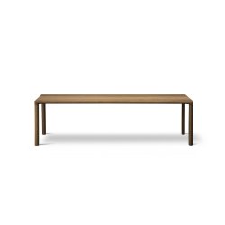 Fredericia Furniture Piloti Wood sofabord, 120x39, H:35 cm af Hugo Passos