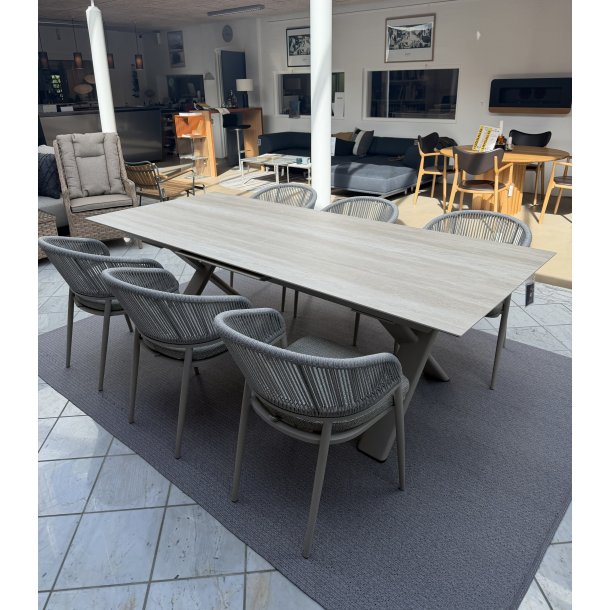 Lexpo Elba havebord inkl. 6 stk Bora havestol