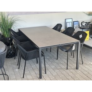 Cane-Line Havest Pure Dining Table + Breeze Dining Stole (6 stk.)