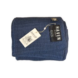 S.N.S Herning HAVEN blanket, faded blue melange