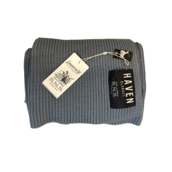 S.N.S Herning HAVEN blanket, steel blue mel
