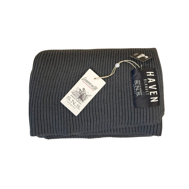 S.N.S Herning HAVEN blanket, blind anthracite grey