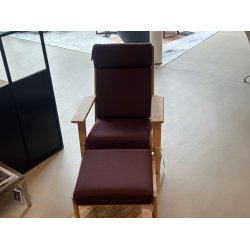 Carl Hansen &amp; S�n CH291 Loungestol inkl. CH290F Fodskammel