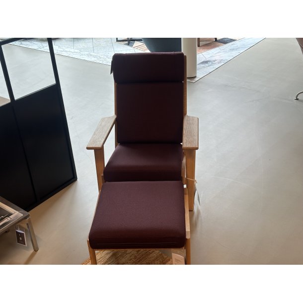 Carl Hansen &amp; S�n CH291 Loungestol inkl. CH290F Fodskammel