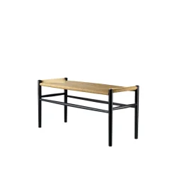 FDB M�bler J163 Klaverb�nk � sort lak