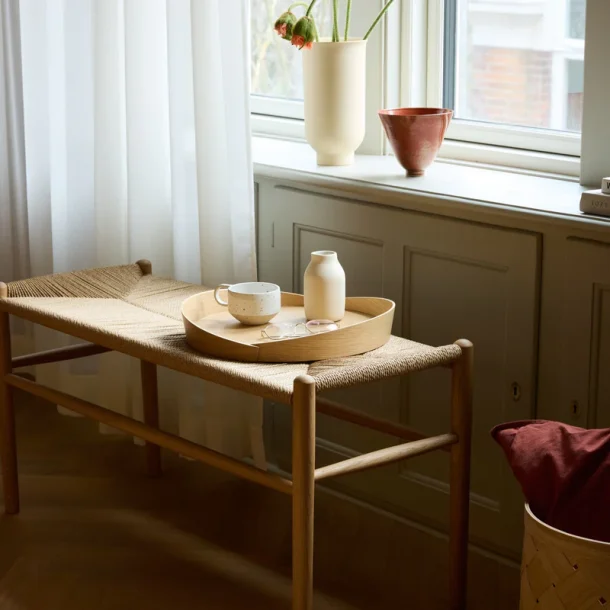 FDB M�bler J163 Klaverb�nk � Eg lak