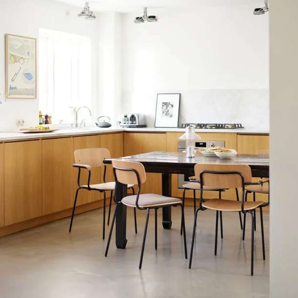 FDB Mbler J182 Holmen Stabelstol Grain Taupe