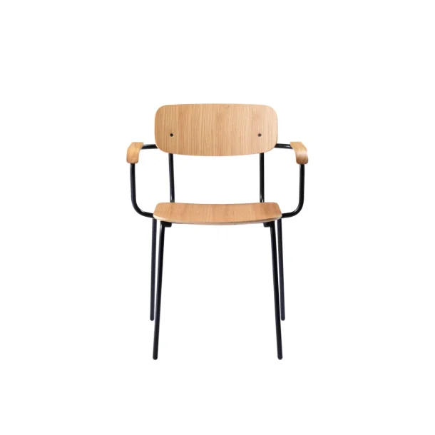 FDB M�bler J183 Holmen Stabelstol m. arml�n St�l Eg