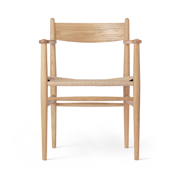 Carl Hansen &amp; S�n CH37 spisebordsstol med arml�n designet af Hans J. Wegner