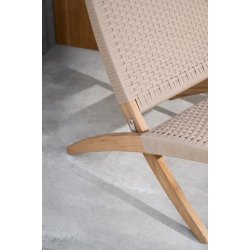 Carl Hansen &amp; Sn MG501 Outdoor Cubastolen fladvvet reb - sesame
