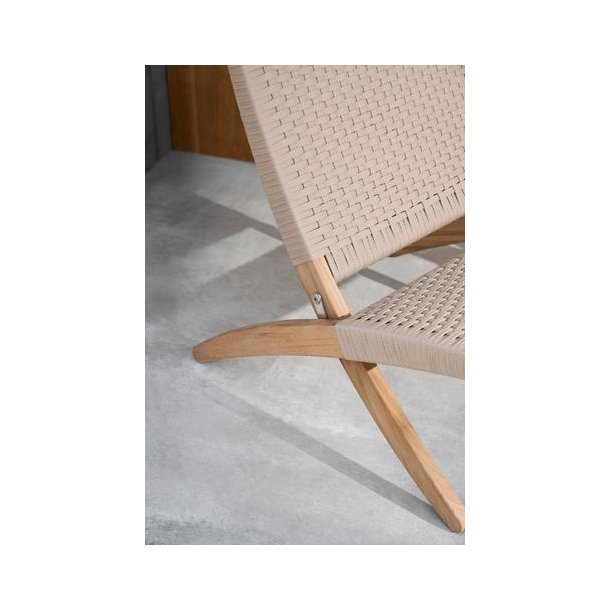 Carl Hansen &amp; Sn MG501 Outdoor Cubastolen fladvvet reb - sesame