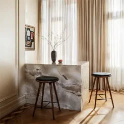 Mater High Stool Mrk bejdse 69cm