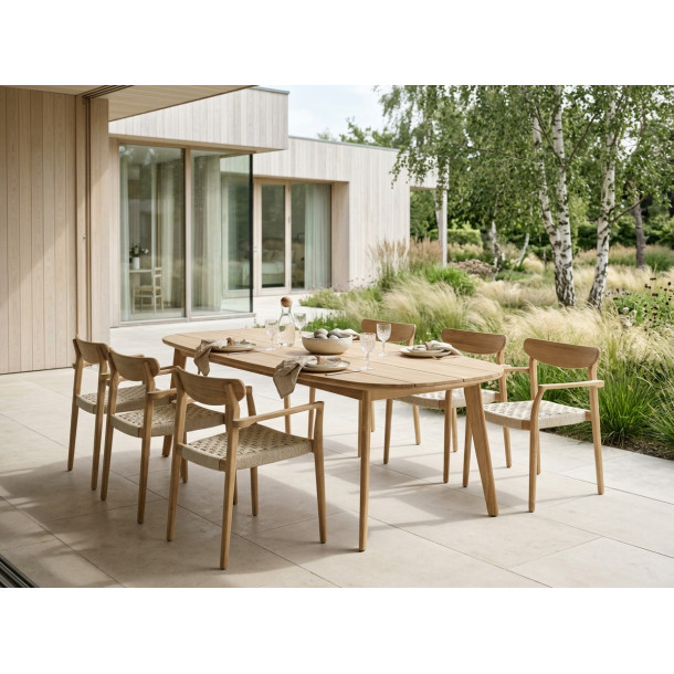 NARA spisebordsstol i teak m. flet 