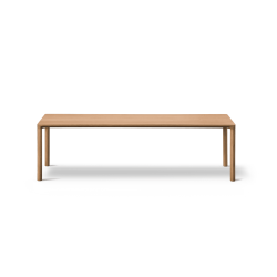 Fredericia Furniture Piloti Wood sofabord, 120x39, H:35 cm af Hugo Passos