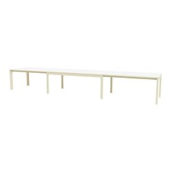 Skovby - SM 24 spisebord, hvid laminat